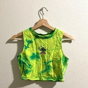 Sleeveless Alien Crop Top